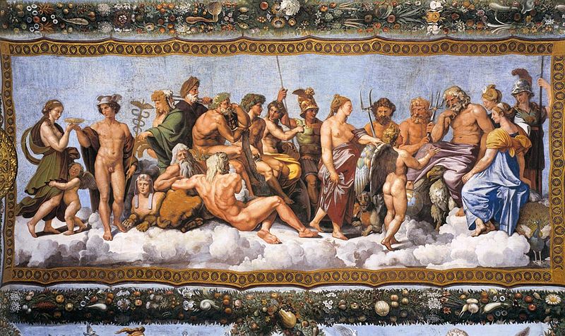 The Council of Gods Raphael (1517-18) Courtesy of Wikipedia