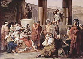 Odysseus Overcome by Demodocus' Song Francesco Hayez, 1813-1815